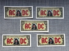 AC/DC Razors Edge MONEY TALKS Angus Young Promotional One Dollar Bill 1990