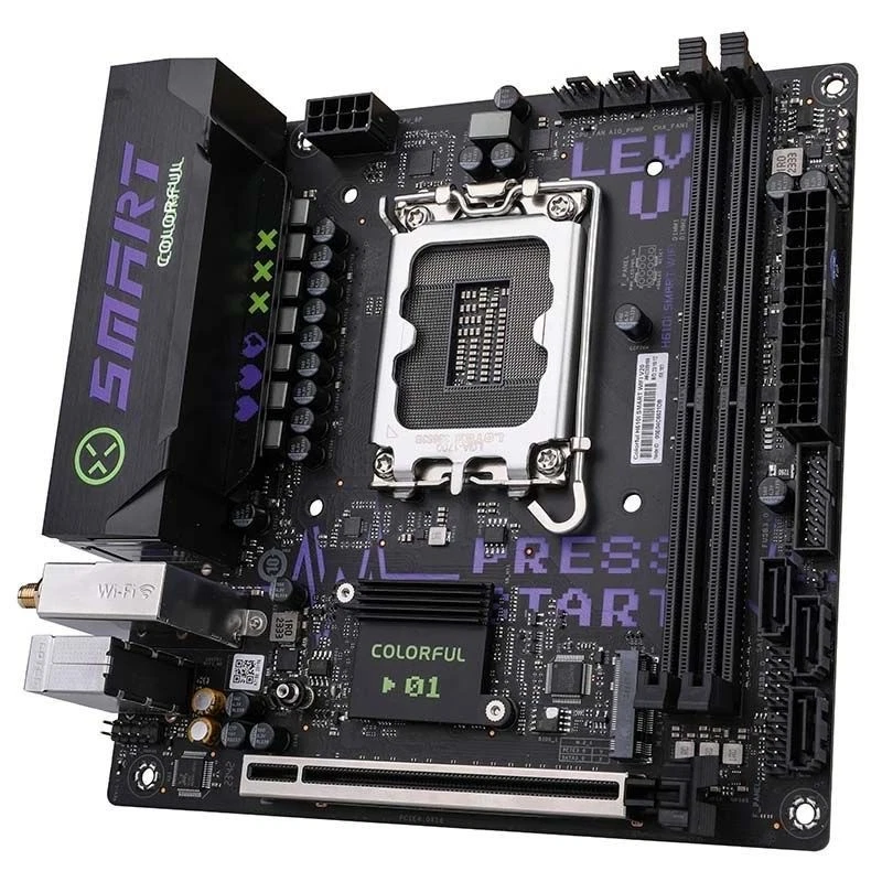 Colorful H610i SMART WIFI V20 DDR4 lga1700 INTEL core 12/13th  Processor - Image 3 of 4