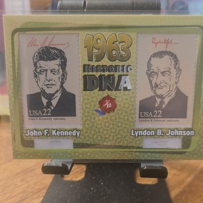 Historic Autographs 1963 Historic DNA USA22 JFK & LBJ Hair Relic 36/36 Error
