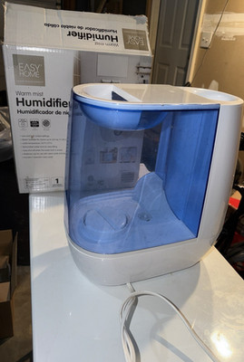 Easy Home Warm Mist Tabletop Humidifier 1.4 gal, Auto Shut-Off, 323 sq ft