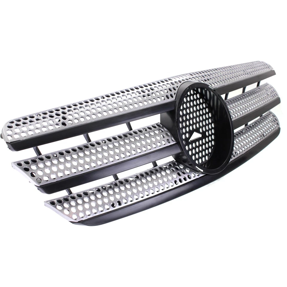 Grille For 2003-2005 Mercedes Benz ML350 2002-2005 ML500 Silver Plastic - Image 2 of 4