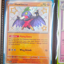 Hawlucha 175/091 Paldean Fates Reverse Holo Rare 70HP Pokemon Card