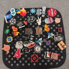 Lot of 35 Assorted PVC Shoe Charms for Clogs Anime Pop Culture Sports Novelty