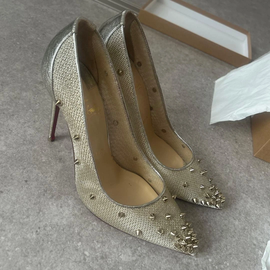 Christian Louboutin Women's Gold Spikes for sale - eBay