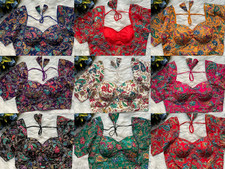 Saree Blouse Readymade Designer Sari Choli Indian Party Wear Bollywood Dress