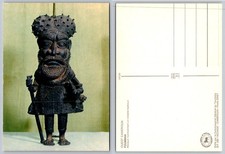 Vintage Cameroon Foumban Bamun Notable Mask Sculpture Postcard SINET