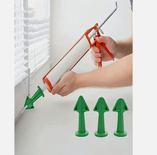 3pcs Caulk Nozzle Applicator Silicone & Caulking Sealant Finishing Tools Kit