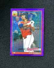 2026 Topps Series 1 1991 Chrome Purple Mojo #91C-84 Jose Ramirez 209/250 QI95