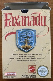 NES ~ FAXANADU ~ Nintendo Game NES-FX-GBR Game Cart Sleeve Inst Boxed Pal