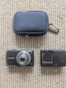 canon powershot a3500 is with case and charger black good condition