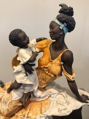 Florence Giuseppe Armani Black Maternity Porcelain Figurine 2108