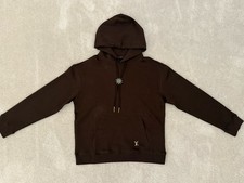 Louis Vuitton Mens Brown Hoodie Embellished C...