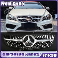 Front Upper Grille W/LED Emblem For Mercedes Benz W207 14-16 E250 E350 E400 E500