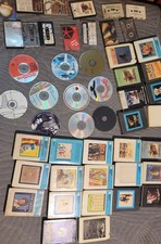 Vintage Cassette Tape, 8-Track CD Music Lot Rock, Country, Classical More