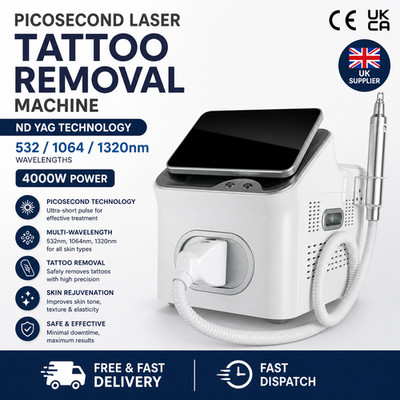 Picosekunden Laser Tattoo Entfernung Maschine 532 1064 1320nm Nd YAG 4000W UK