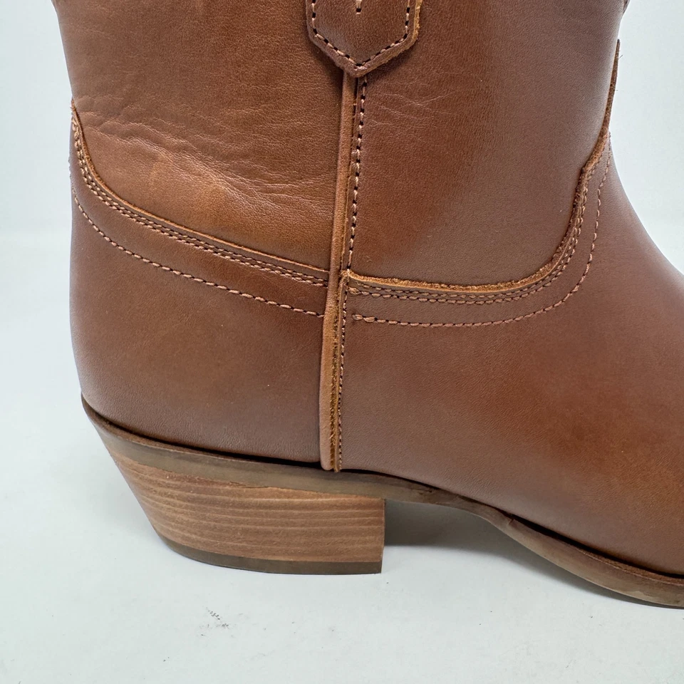 Botas occidentales informales de cuero con punta redonda Dingo Seguo marrón para mujer talla 9 M Foto 4 de 4
