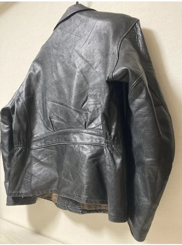 Mid 1940s Windward Horsehide D Pocket Motorcycle/Aviator Jacket - Picture 4 of 24