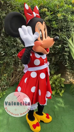 Disfraz de mascota Cosplay Botarga Minnie mouse Roja Please read the description - Video 1 of 1