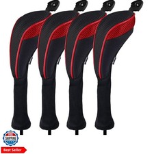 4 Pack Long Neck Golf Hybrid Club Head Covers Dial No. Tag CTMT-01