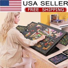 2in1 1000 Pieces for Adults Jigsaw Puzzle Table with 6 Drawers Puzzles Board NEW