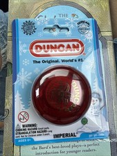 Duncan Imperial Yo Yo Genuine Original See Thru Transparent Red. New Sealed.
