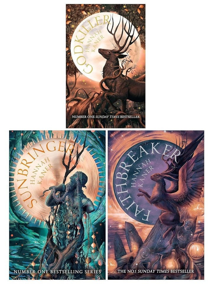 The Fallen Gods Trilogy By Hannah Kaner 3 Books Collection Set Sunbringer