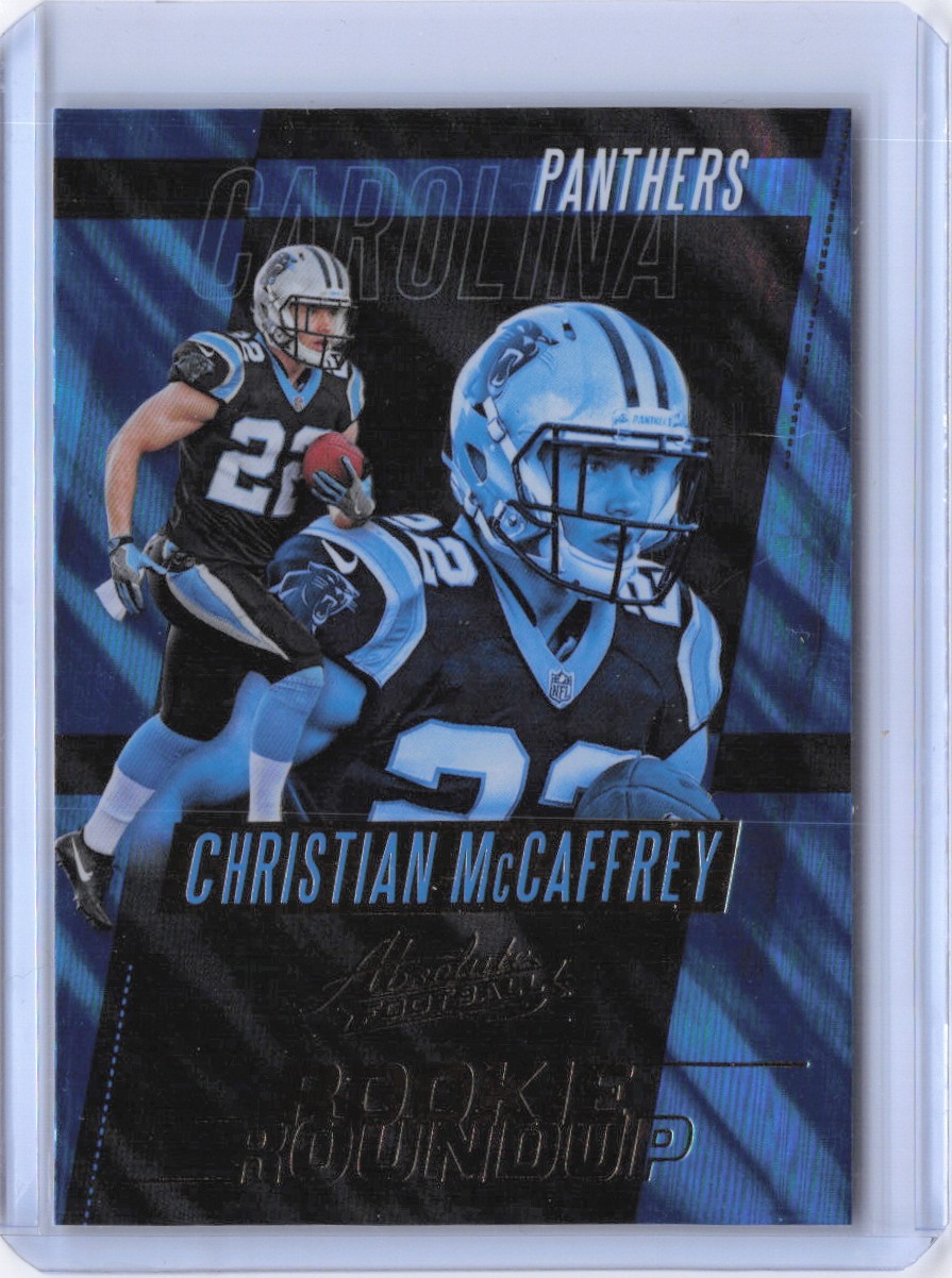 Christian McCaffrey 2017 Panini Absolute #34 Rookie Roundup Carolina Panthers
