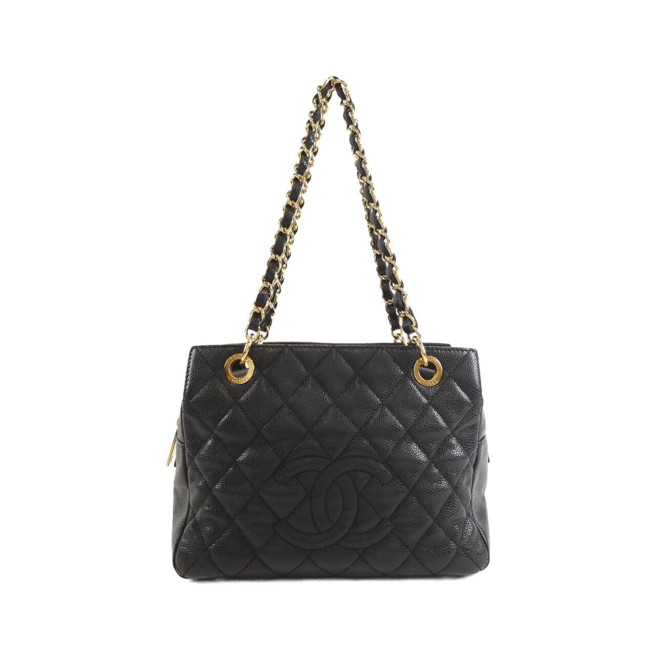 Chanel Black Caviar Skin Shoulder Bag for Women One Size