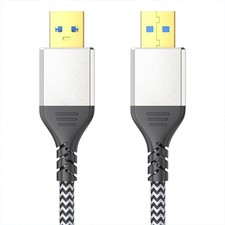 USB to USB Cable 3 Foot USB 3.0 Male to Male Data Transfer Cord For Hub HDD