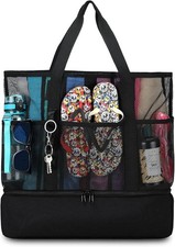 Tote Strandtasche Damen Groß Faltbar mit Kü...