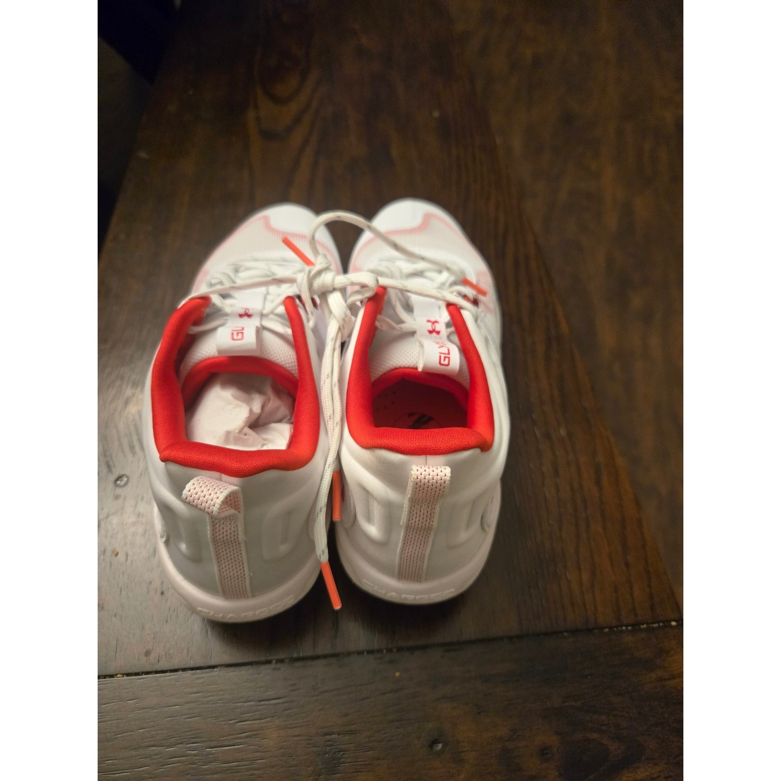 Under Armour Glyde RM White Red Women's Molded Baseball Softball Cleats Size 9.5 thumbnail 4