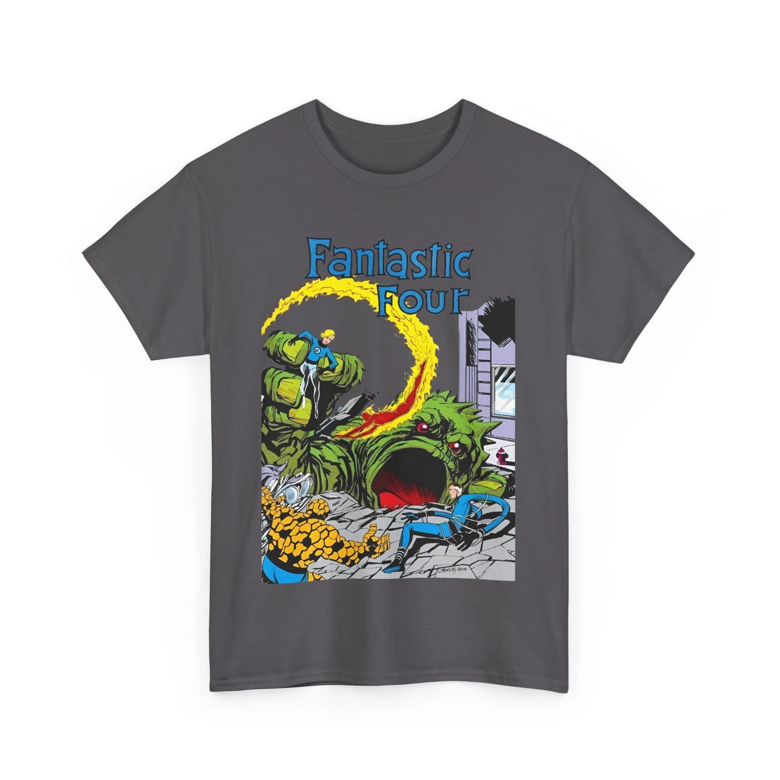 Fantastic Four T-Shirt - John Byrne Art - #1 Cover - Marvel Comics - Human Torch