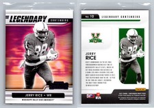 2021 Panini Contenders Draft Picks #10 Jerry Rice Legendary Contenders Purple