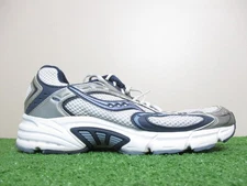 Saucony Prestige Shoes Womens 8 Medium B Silver White Blue Sneakers 15050-7