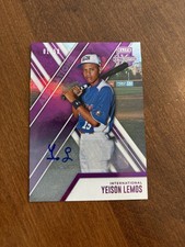 Yeison Lemos 2017 Elite Aspirations Purple Auto #175 San Francisco Giants /50