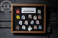 Vintage Framed Advertising Pot Scrapers Display
