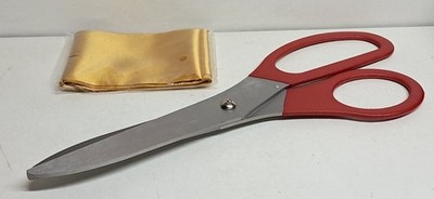 Grand Opening Kit   Rote 40,6 cm Bandschneideschere & zeremonielle Schere + Band