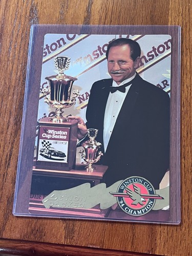 1995 Action Packed 8 x 10 Portrait Card # Winston Cup Champion Dale Earnhardt - Picture 3 of 4