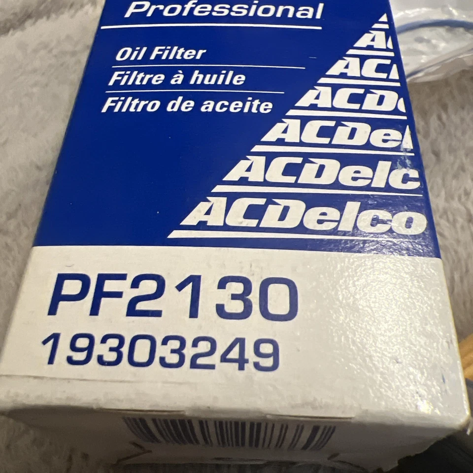 Novo Kit de Filtro de Óleo AC Delco OEM PF2129G Junta O-Ring Cadillac CTS SRX Camaro - Imagem 2 de 2