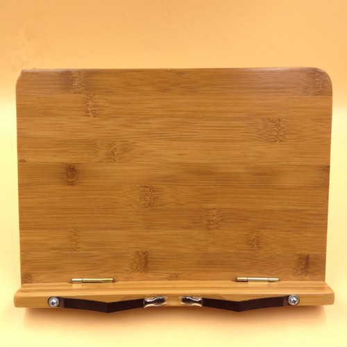 Bamboo Reading Shelf Book Holder Stand Accessories Wooden Tablet Bracket - Picture 6 of 11