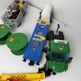Lego City 60052 Cargo Train + Extra Rails Engine Works Incomplete As Is READ