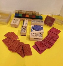 Impressive Lot Of 32 Rubber Stamps Hampton Art, Hero Arts, Graphstamp