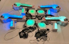 Laser X Lazer Tag 4 Player Real Life Gaming Set Of 4 Guns and Vests Lot