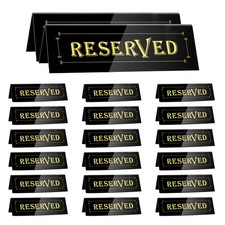 20 PCS Acrylic Reserved Table Tent Signs for Wedding Restaurant Meeting Seat
