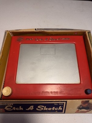 すけっち Vintage 1960's Etch-A-Sketch No.505 Original box, pamphlet, and