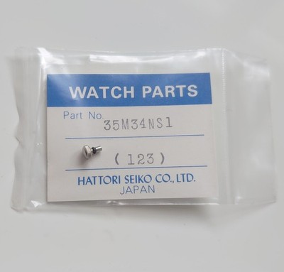 ORIGINAL SEIKO 35M34NS1 KRONE CROWN Ø 3,5 mm + DICHTUNG GASKET