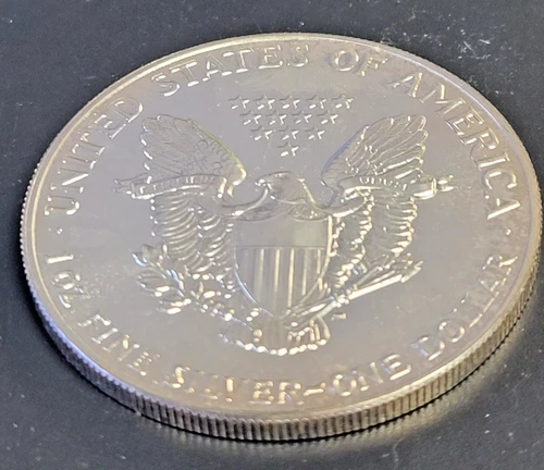 1987 SILVER EAGLE DOLLAR 1 OZ .999 FINE - UNCIRCULATED In ORIGINAL SLEEVE