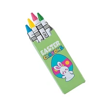 Fun Express Pastel Crayons for Easter - 24 boxes of 4 crayons - Easter Basic