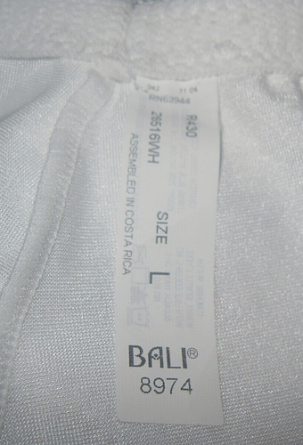BALI Women's White Panty Girdle Size Large #974 Lightweight Shapewear New - Picture 6 of 7