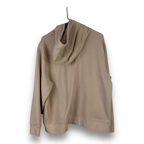Athleta Womens Sz S Tan Fleece Hoodie Hooded Long Sleeve Pullover Winter Coozy - Picture 2 of 9